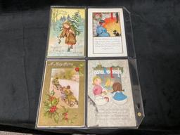 LOT OF VINTAGE CHRISTMAS POSTCARDS