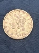 1881-S $20 LIBERTY GOLD COIN