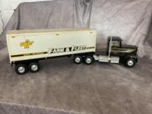 BLANDS FARM AND FLEET TOY SEMI, MISSING DECAL, BROKEN STACK PIPE