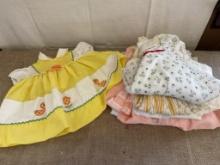 LOT OF VINTAGE BABY CLOTHES, DRESSES & MORE
