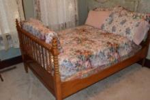 Antique Bed with Bedding