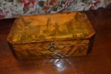 Antique Wooden Dresser Box