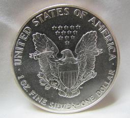 1986 SILVER EAGLE 1 OZ. FINE SILVER