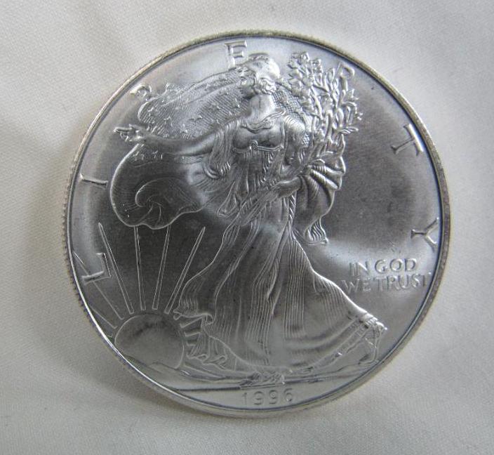 1996 SILVER EAGLE 1 OZ. FINE SILVER