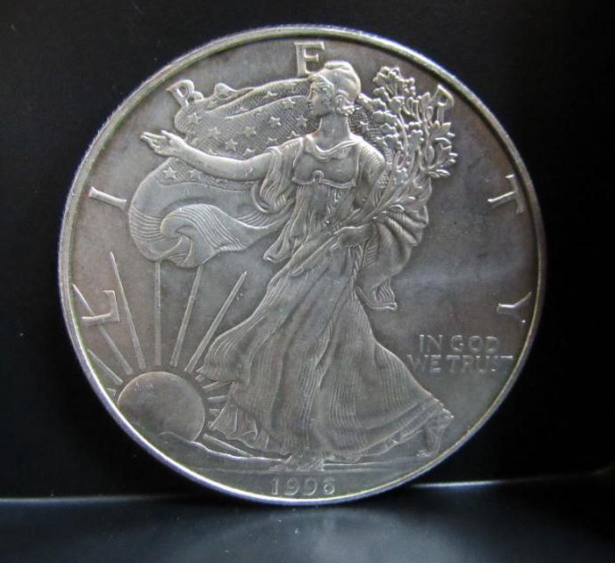 1996 SILVER EAGLE 1 OZ. FINE SILVER