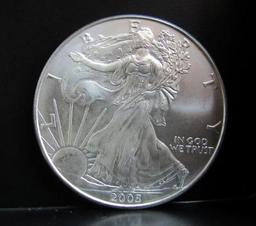 2005 SILVER EAGLE 1 OZ. FINE SILVER