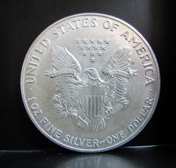 1992 SILVER EAGLE 1 OZ. FINE SILVER