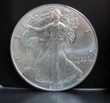 2002 SILVER EAGLE 1 OZ. FINE SILVER