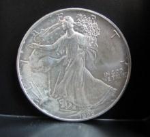 1992 SILVER EAGLE 1 OZ. FINE SILVER