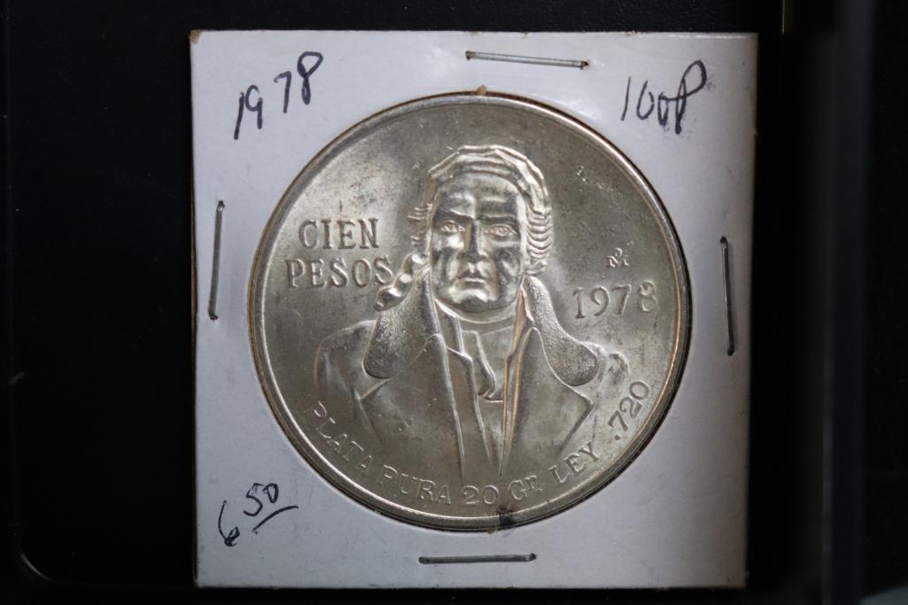 1978 Mexican 100 Peso Pure Silver