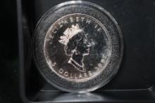 1997 Queen Elizabeth the 2nd 5 Dollar 1 oz. Coin