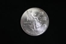 1989 Mexican 1 oz. Pure Silver