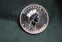 1996 Canadian 1 oz. Fine Silver Coin