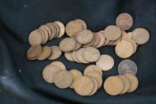 Large Quantity Of Wheat Pennies