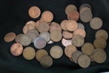 Large Lot Of 1930's and 1940's Canadian Pennies