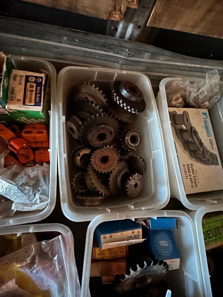 Approx. 35 Totes of hardware found in an industrial setting to include