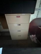 Hon 4-Drawer File Cabinet, No Key