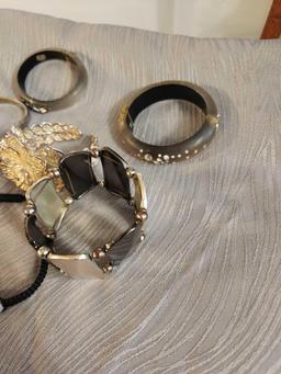 Quantity of Costume Jewelry Bracelets