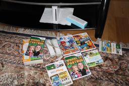 Wii Game Console With Games and Remotes