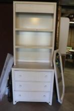 Wicker Baker Style Cabinet With Mirror 76x31
