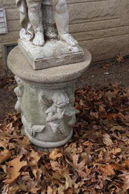 Concrete 40in. Tall Statue With Base