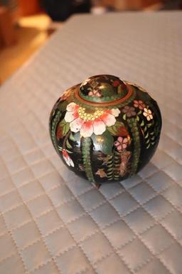 (3) Misc.Cloisonne- Small Bowl, Incense Burner, Small Tray,