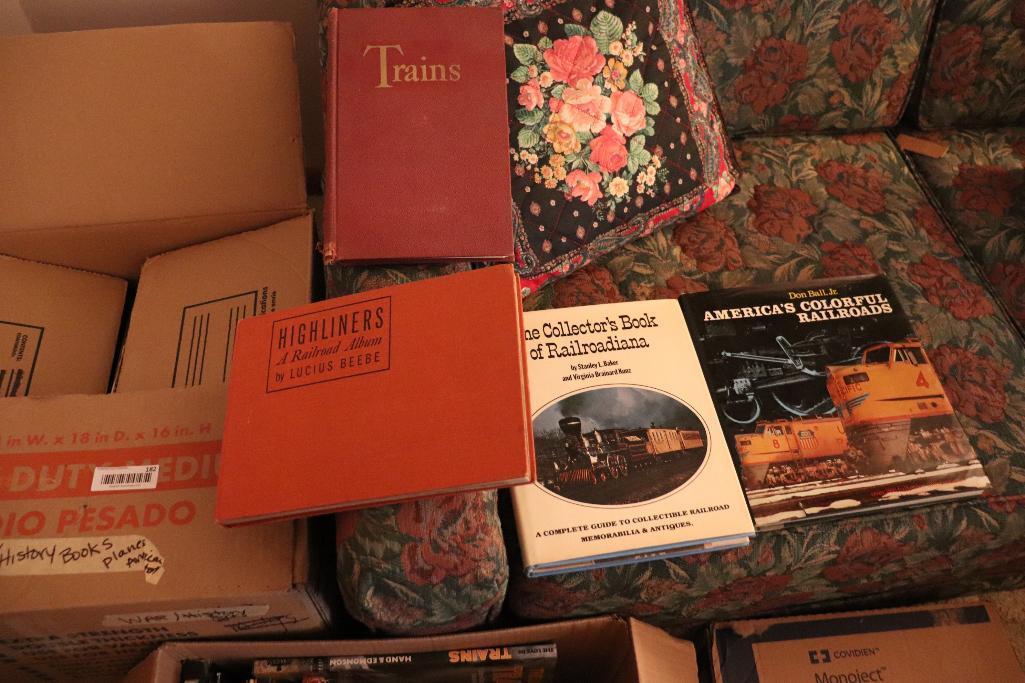 Large collection of railroad books