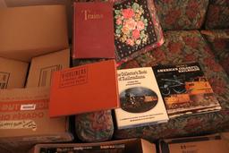 Large collection of railroad books