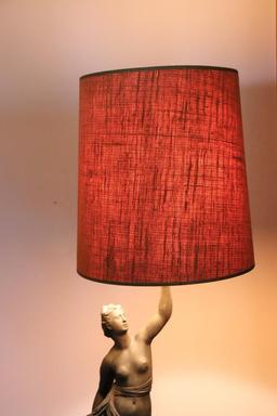 Vintage Bronze Table Lamp 41.5 in. tall