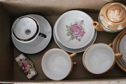 Misc. Childs Tea Set Pieces, Including Graniteware and China