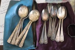 Large Collection Of Old Silverplate