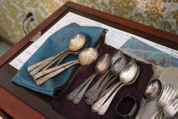 Large Collection Of Old Silverplate