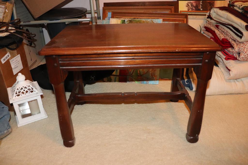 Vintage Solid Wood Dressing Bench