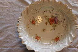 Vintage hand painted salad bowl 10inches