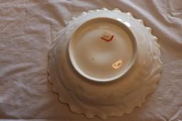 Vintage hand painted salad bowl 10inches