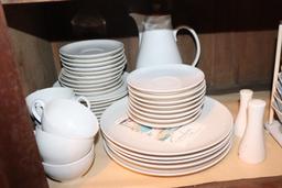 True China set including pitcher, serving plates, cups