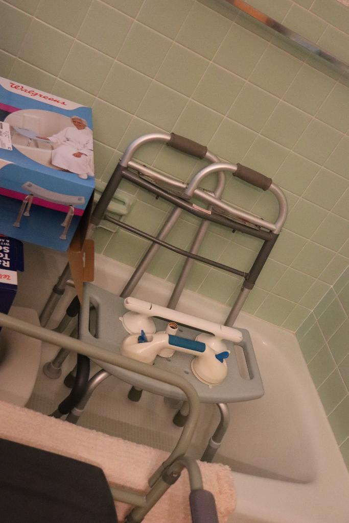 Handicap Equipment Including 4 Wheel Walkers, Shower Chair, Commode, Canes, Nebulizer, etc.