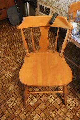 (6) Maple Wood Dining Chairs