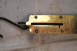 Small Vintage brass scale