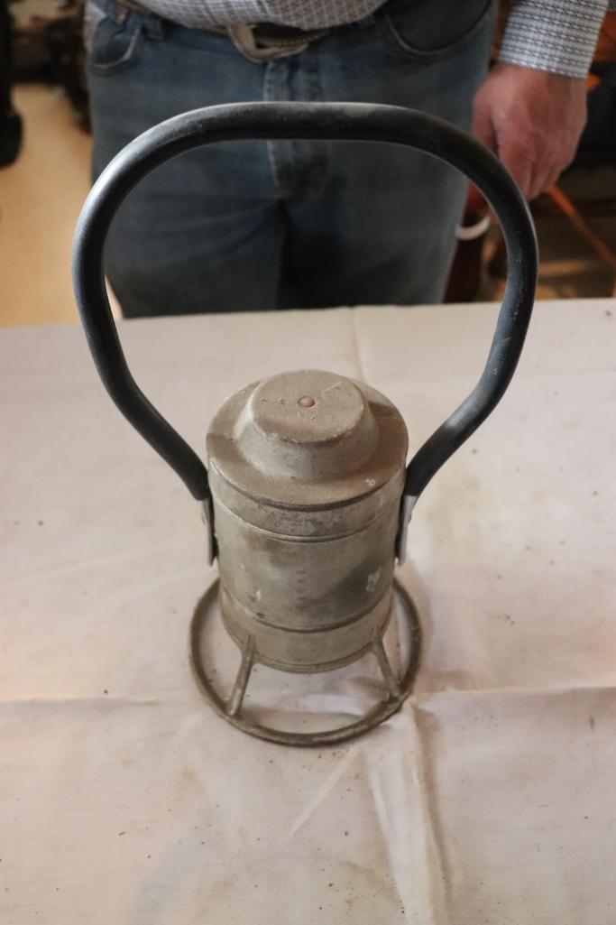 Vintage railroad battery lantern