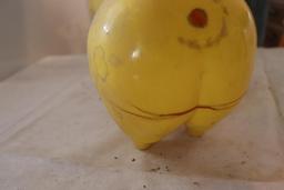 Vintage Effanbee Rosemary Doll and Plastic Piggy Bank