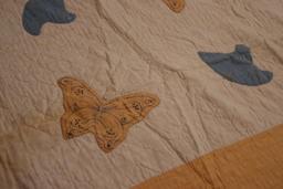 Vintage butterfly quilt 72 in. x 80 in.