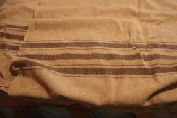 (2) Old Brown Wool Blankets