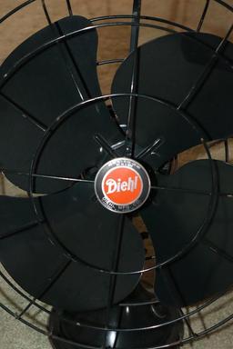 Vintage Diehl 20 in. Oscillating Metal Fan