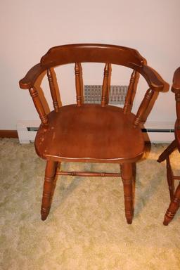 (2) Maple Early American Chairs