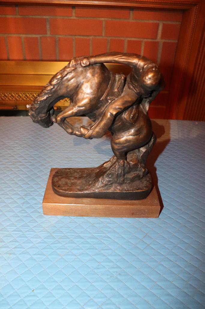 12 in. Bronze Finish Statue