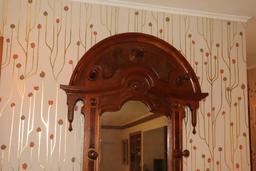 Antique Victorian Walnut Hall Tree