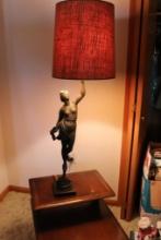 Vintage Metal Table Lamp 41.5 Inches Tall
