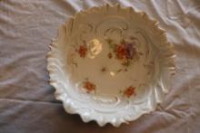 Vintage hand painted salad bowl 10inches