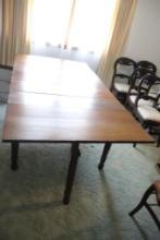 Walnut Gate Legged Table with 2 additional leaf's